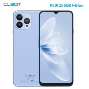 Smartphone Cubot P80 de 8 GB de RAM, 256 GB de ROM, 24 MP, 5200 mAh, NFC, Android 13, azul