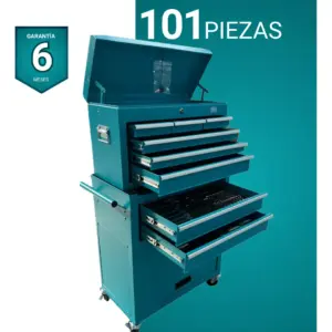 Gabinete De Herramientas Con 101 Pzas Vöhler Vhgahe28101