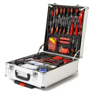 Set Kit De Herramientas Salkor Shh1300 Maletín De Aluminio 130 Pzas Juego Llaves Tubos