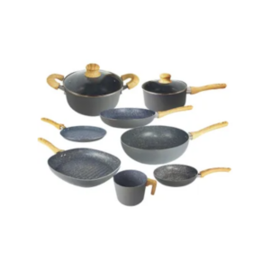 Set 8 Piezas Hudson Bateria Granito Antiadherente Ceramico