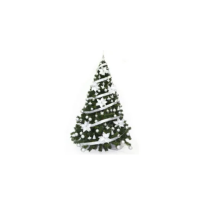Arbol de Navidad Premium 2 50 Mts con Adornos Plata