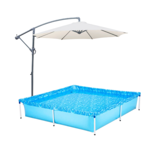 Sombrilla Banana + Pileta de Lona 1500 litros